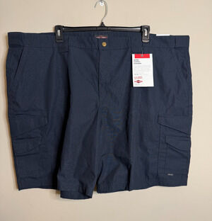 TRU-SPEC Tactical Cargo Shorts Mens 54 Navy Ripstop Durability Comfort Outdoor